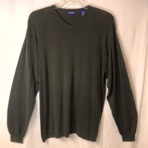 IZOD Men’s Sweater Army Green Size XL Excellent Preowned Condition